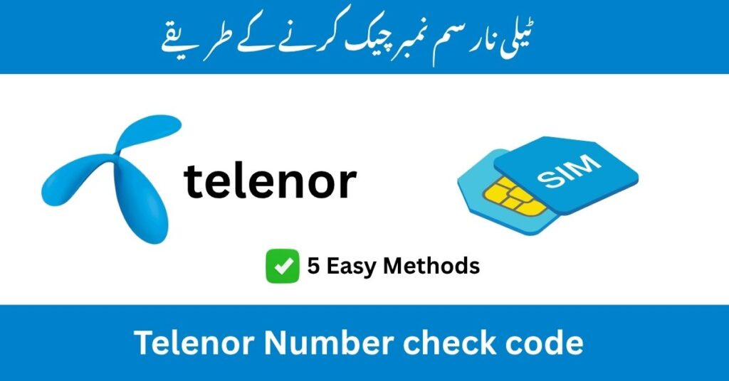 telenor sim number check